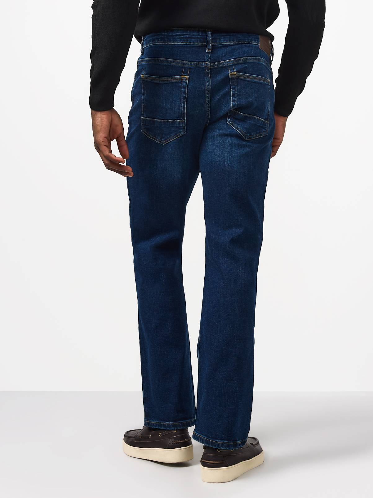 Dark Wash Bootcut Stretch Jeans 40R - Image 5